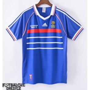 Francie 1998 Retro Domácí Dres Krátký Rukáv Francie 1998 Retro Domácí Dres Krátký Rukáv